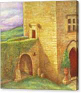 Enchanting Fairytale Chateau Landscape Canvas Print