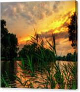 End Of The Day At Sugiez Canvas Print