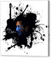 Eric Clapton In Blue Canvas Print