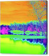 Erie Canal Abstract Canvas Print
