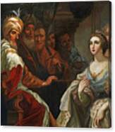 Esther Before King Ahasuerus Canvas Print