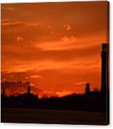 Evening Fire Canvas Print