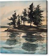 Evening Island Canvas Print