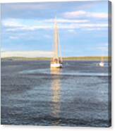 Evening Sail In Frenchman's Bay Canvas Print
