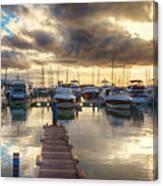 Evening Yachts Marine,  Algarve, Portugal Canvas Print