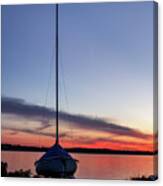 Eventide On The Lake Canvas Print