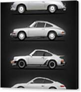 Evolution Of The 911 Canvas Print