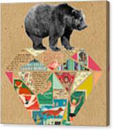 Explore Bear Canvas Print