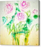 Expressive Roses Canvas Print