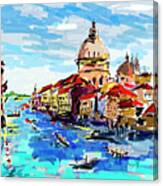 Expressive Venice Grand Canal Canvas Print