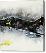 F-4 Phantom Black Mike Canvas Print