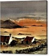 Omey Sunset, Galway Canvas Print