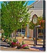 Fairhope Ave With Clock Looking North Up Section Street Canvas Print