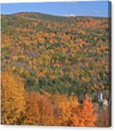 Fall Foliage On The Appalachian Trail Tyringham Cobble Canvas Print