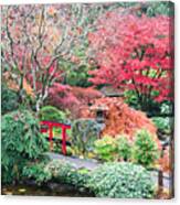 Fall In The Japanese Garden 2 Canvas Print