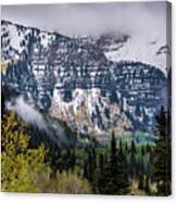 Fall Storm In Wasatch Mountains - Utah Canvas Print