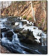 Falling Waters In February #1 Canvas Print
