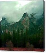 Falls In Yosemite D Canvas Print