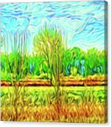 Farm With Flowing Sky - Field In Boulder County Colorado Canvas Print