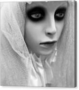 Female Ghost Halloween Print -  Dearly Departed Ghostly Female Soul - My Beloved Canvas Print