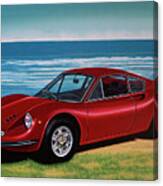 Ferrari Dino 246 Gt 1969 Painting Canvas Print