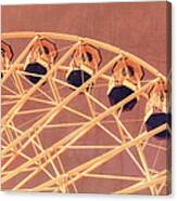 Ferris Wheel Texture Series 2 Red Canvas Print