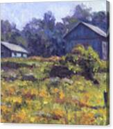 Field, Barn, And Shed Canvas Print
