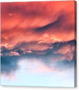 Fiery Storm Clouds Canvas Print