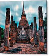 Finding Happiness In Sukhothai, Thailand Canvas Print