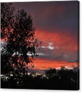 Fire In The Sky 1 Canvas Print