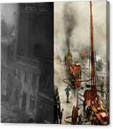 Fireman - New York Ny - Big Stink Over Ink 1915 - Side By Side Canvas Print
