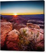 First Light At The Canyonlands Canvas Print
