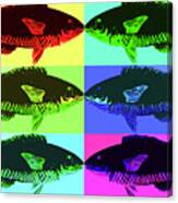 Fish Dinner Pop Art Canvas Print