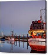 Fishing Boats Waking Up For The Day Canvas Print
