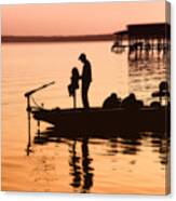 Fishing With Daddy Canvas Print