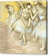 Five Dancers On Stage Canvas Print