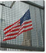 Flag At Ground Zero Canvas Print