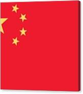 Flag Of China Canvas Print
