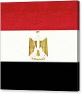 Flag Of Egypt Grunge Canvas Print