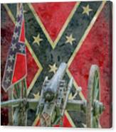 Flags Of The Confederacy Ver Two Canvas Print