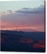 Flagstaff's San Francisco Peaks Snowy Sunset Canvas Print