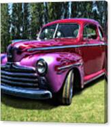 Flaming Rose Hot Rod Canvas Print