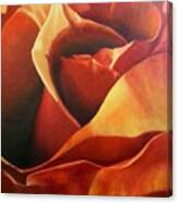 Flaming Rose Canvas Print