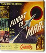 Flight To Mars 1951 Sci Fi Movie Poster Canvas Print