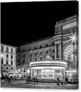 Florence Piazza Della Repubblica In The Evening Canvas Print