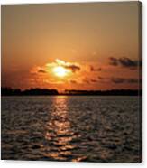 Florida Sunset St Andrews Bay Canvas Print