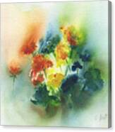 Flowers Of Spring Abstract Canvas Print