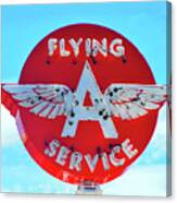 Flying A Service Sign Canvas Print