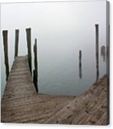 Fog On The River 26 Canvas Print