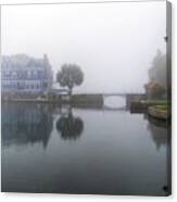 Fog On The River Canvas Print